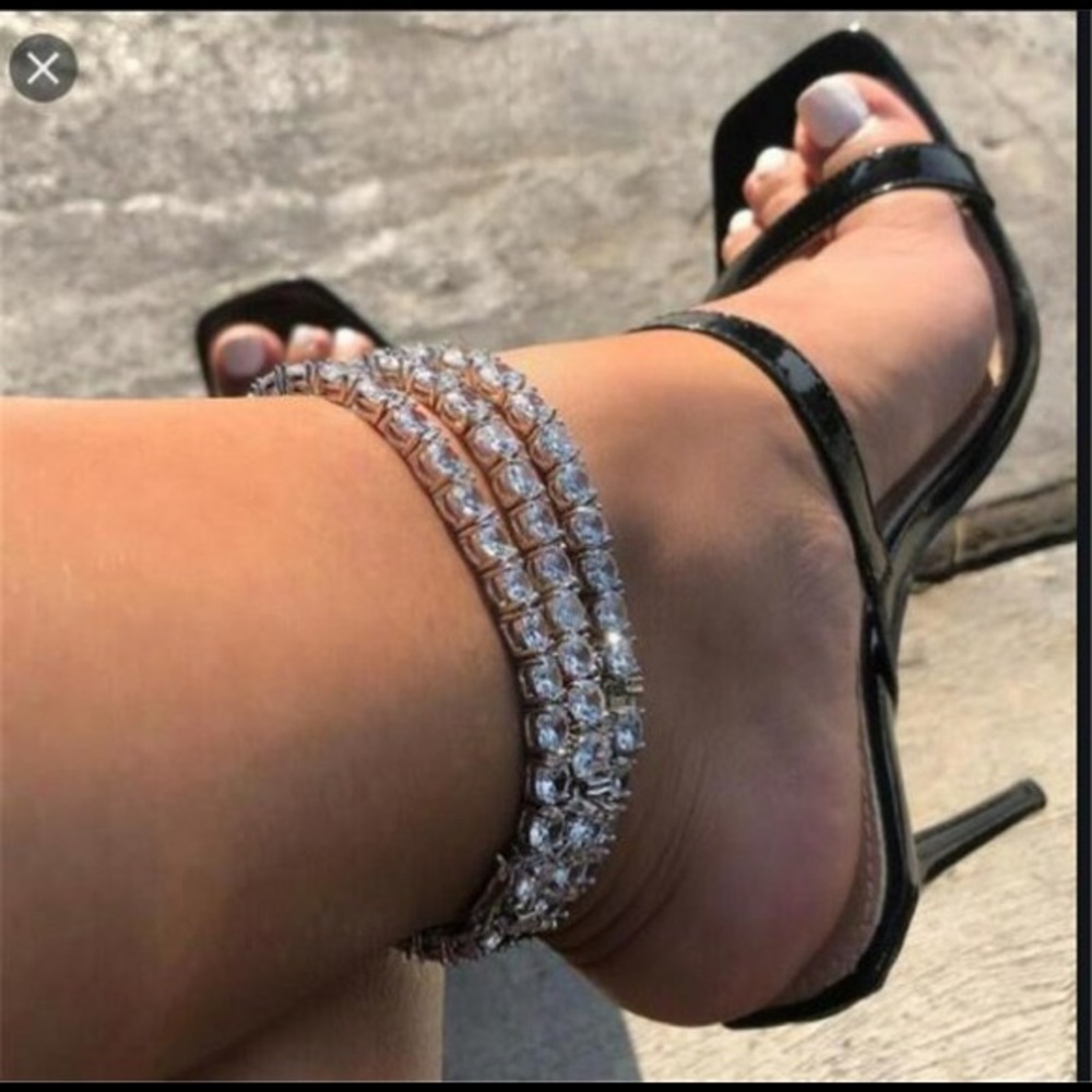 Crystal Multi layered Anklet/bracelet